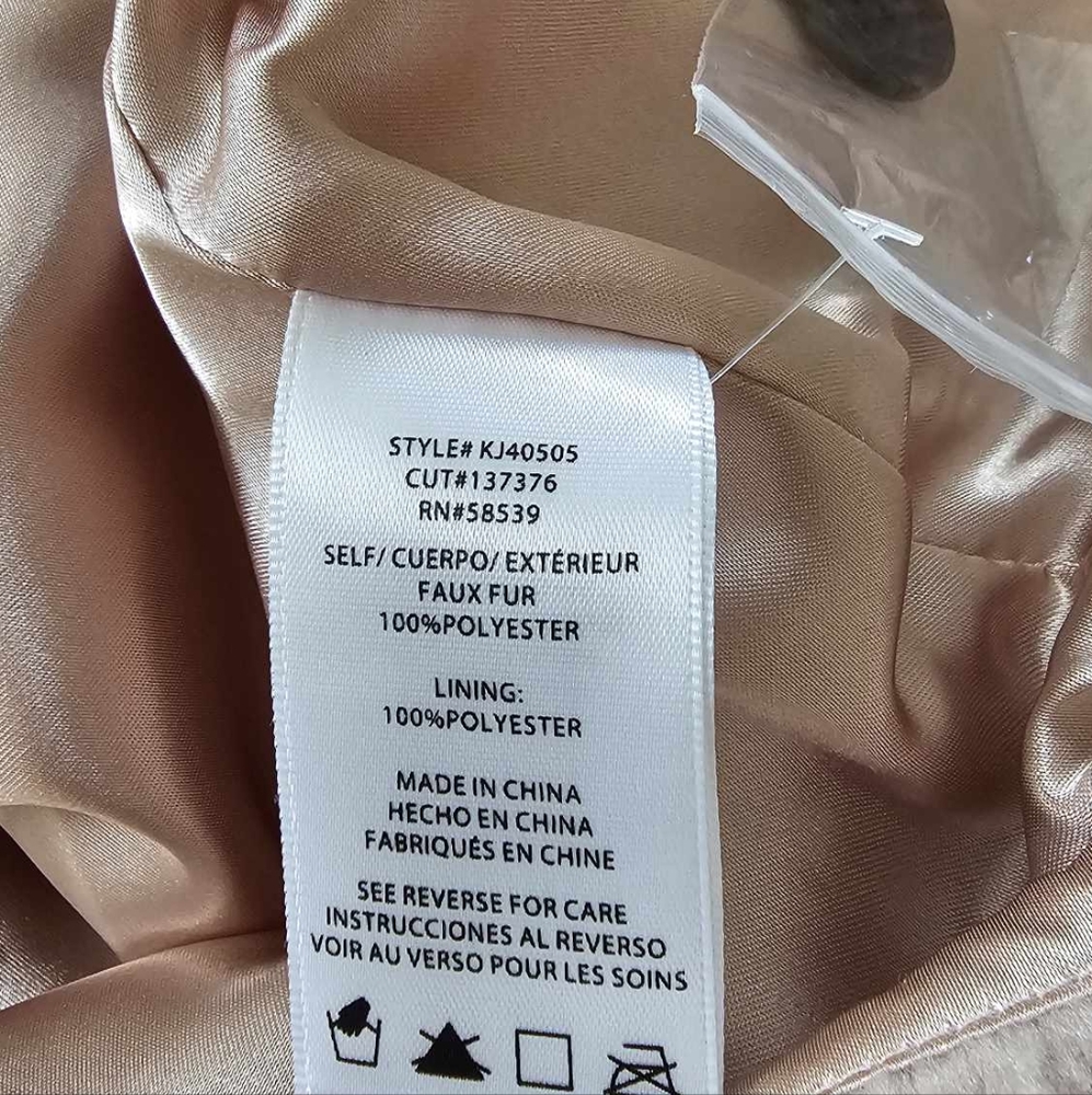 Kut From The Kloth Addyson Fleece coat in taupe - Picture 7 of 9